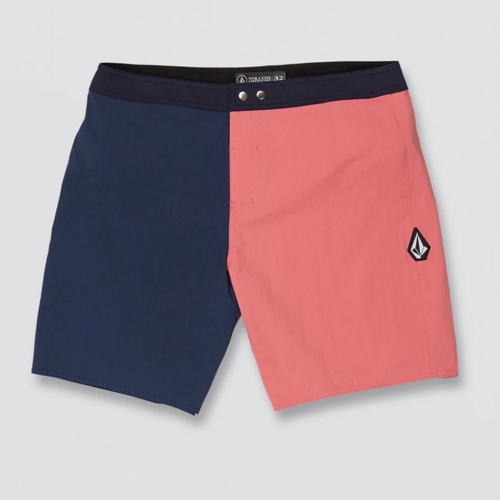 Volcom Two-Tone Board Shorts size 32 SNAPPED LIBERATOR TRUNKS BAJA INDIGO - Picture 2 of 9